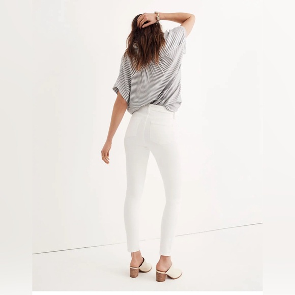 Madewell Mid Rise Skinny Jean White - Picture 2 of 9